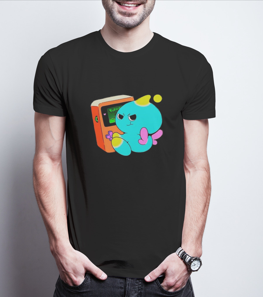 You Keep Playing Ur Silly Little Games Cartoon Creature With Game Console T-Shirt