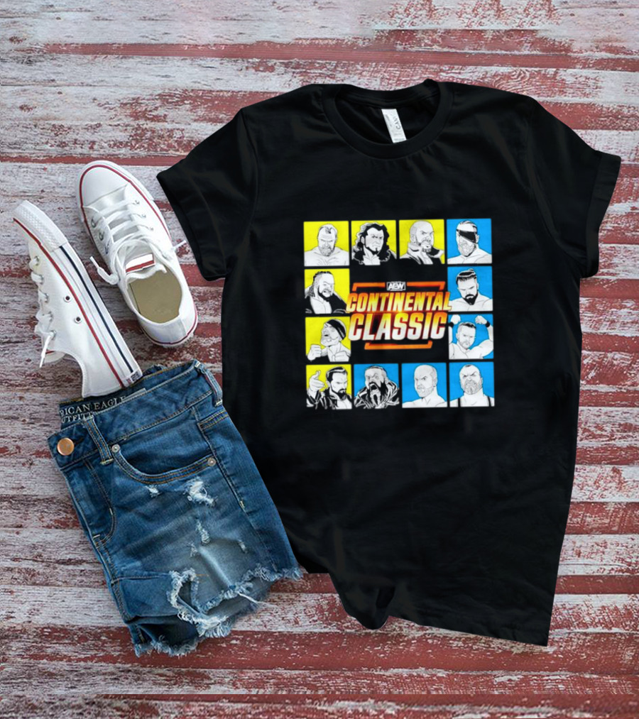 AEW Continental Classic Wrestling Tournament Lineup T-Shirt