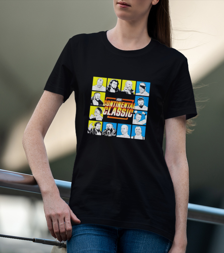 AEW Continental Classic Wrestling Tournament Lineup T-Shirt