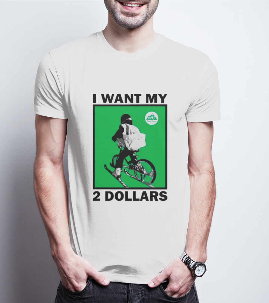 I Want My 2 Dollars Johnny Gasparini Ski Bike T-Shirt
