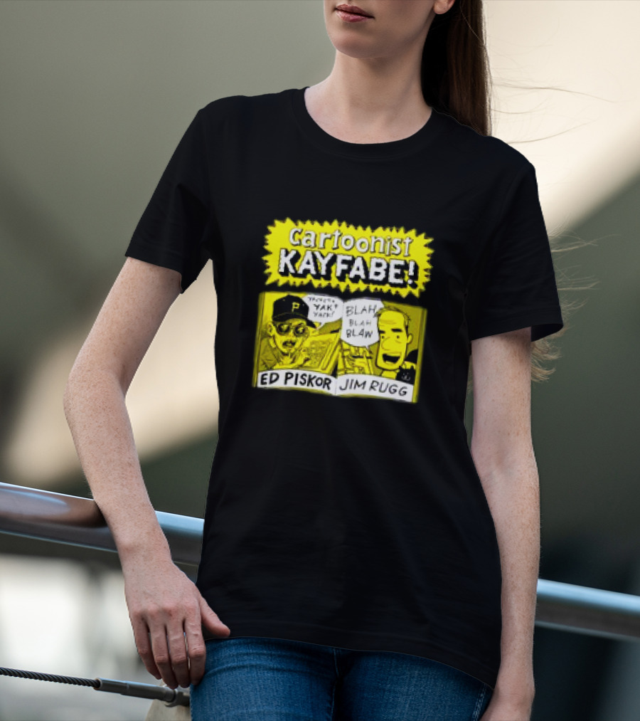 Cartoonist Kayfabe Ed Piskor Jim Rugg Yak Blah T-Shirt