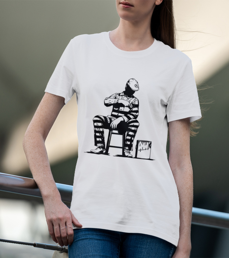 Dolk Prison Painter Sits With Paint Bucket T-Shirt