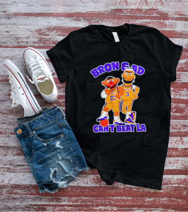 Bron And AD Can't Beat LA Lakers Parody Basketball Duo T-Shirt