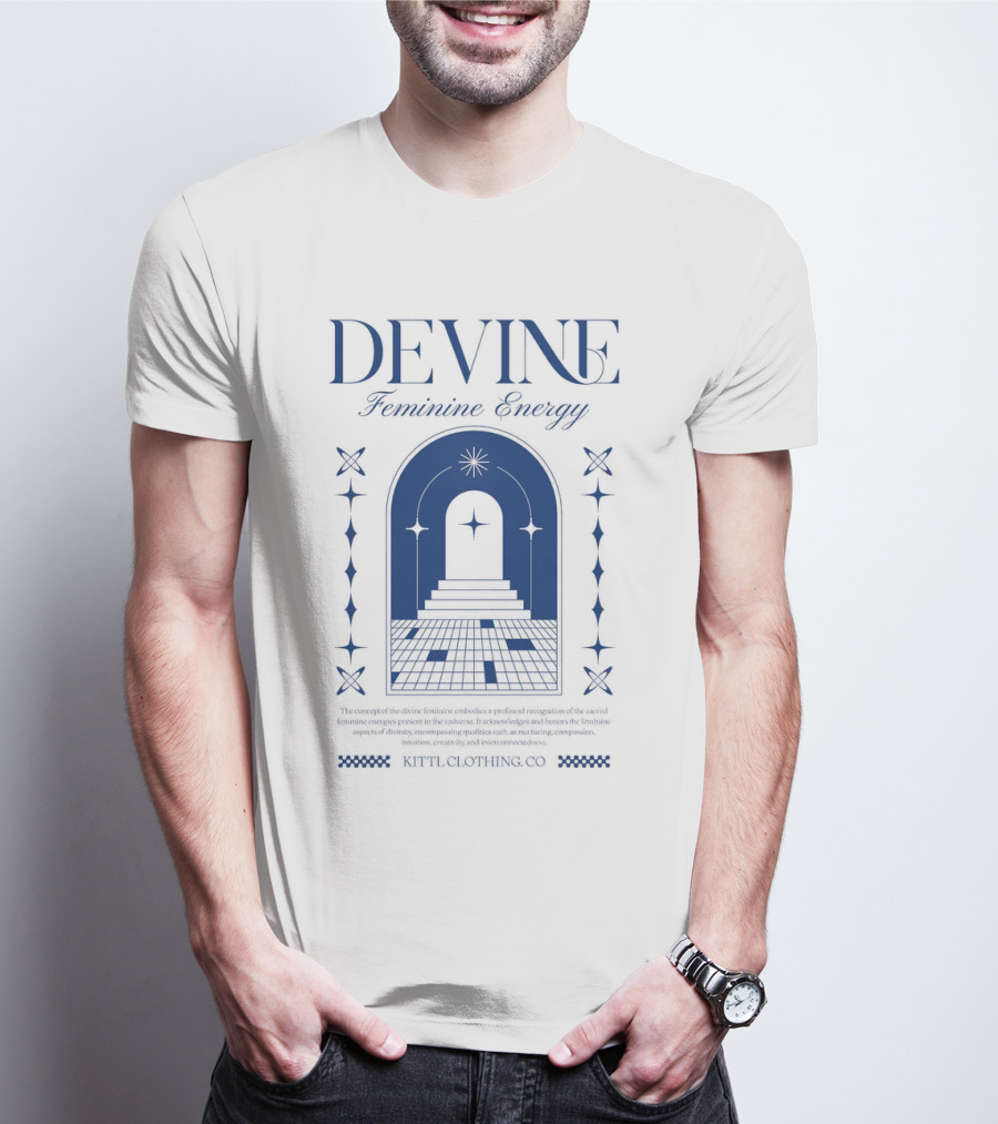 Devine Feminine Energy Cosmic Portal Starry Path Ritual Clothing Co T-Shirt