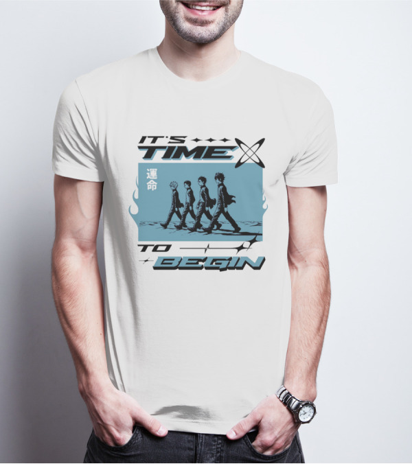 IT'S TIME TO BEGIN 運命 Walking Quartet T-Shirt