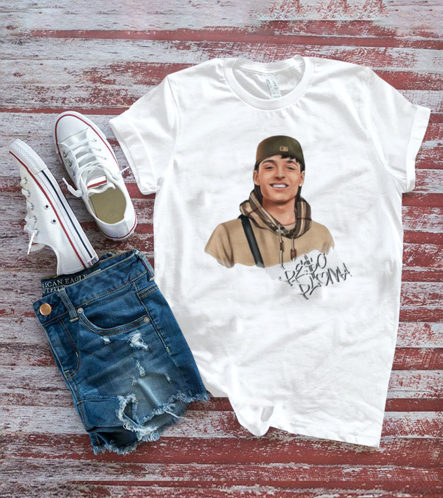 Hand Drawn Peso Pluma Casual Hoodie Portrait T-Shirt