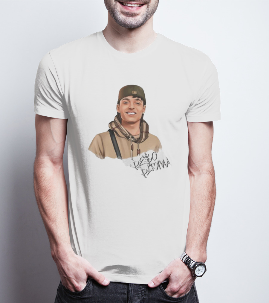 Hand Drawn Peso Pluma Casual Hoodie Portrait T-Shirt