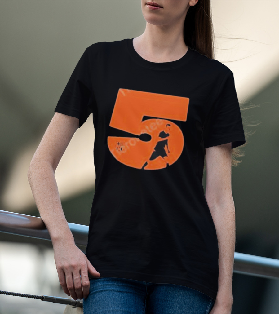 Sergio Number 5 Orange Soccer Player T-Shirt