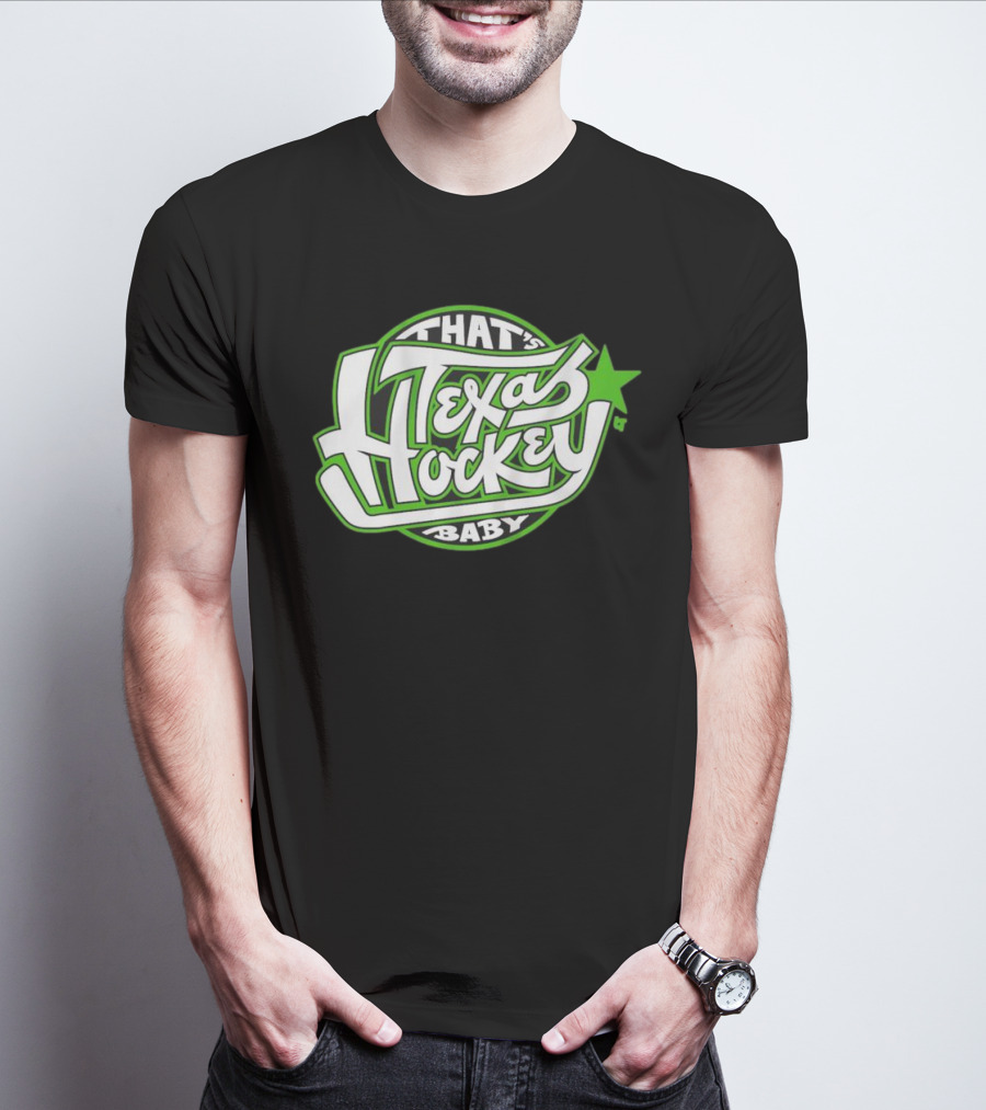 That's Texas Hockey Baby Bold Green Star T-Shirt