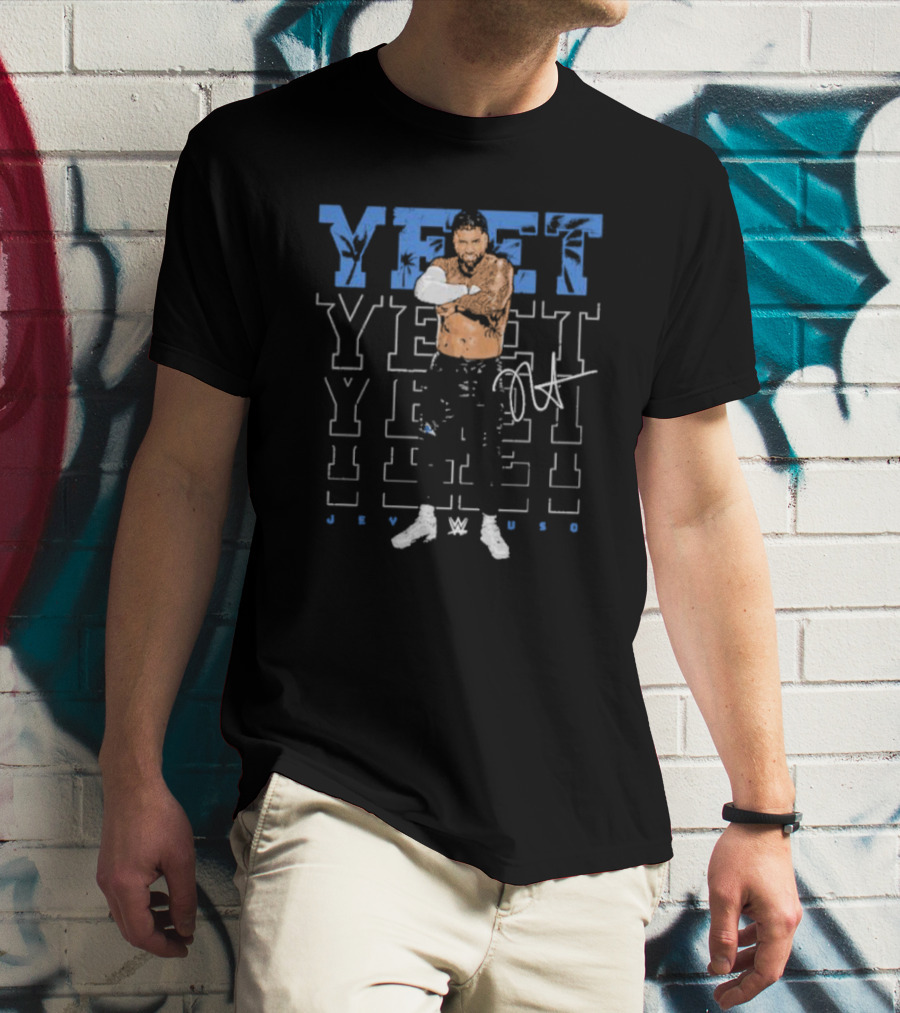 Jey Uso WWE YEET Signature 500 Level Black T-Shirt