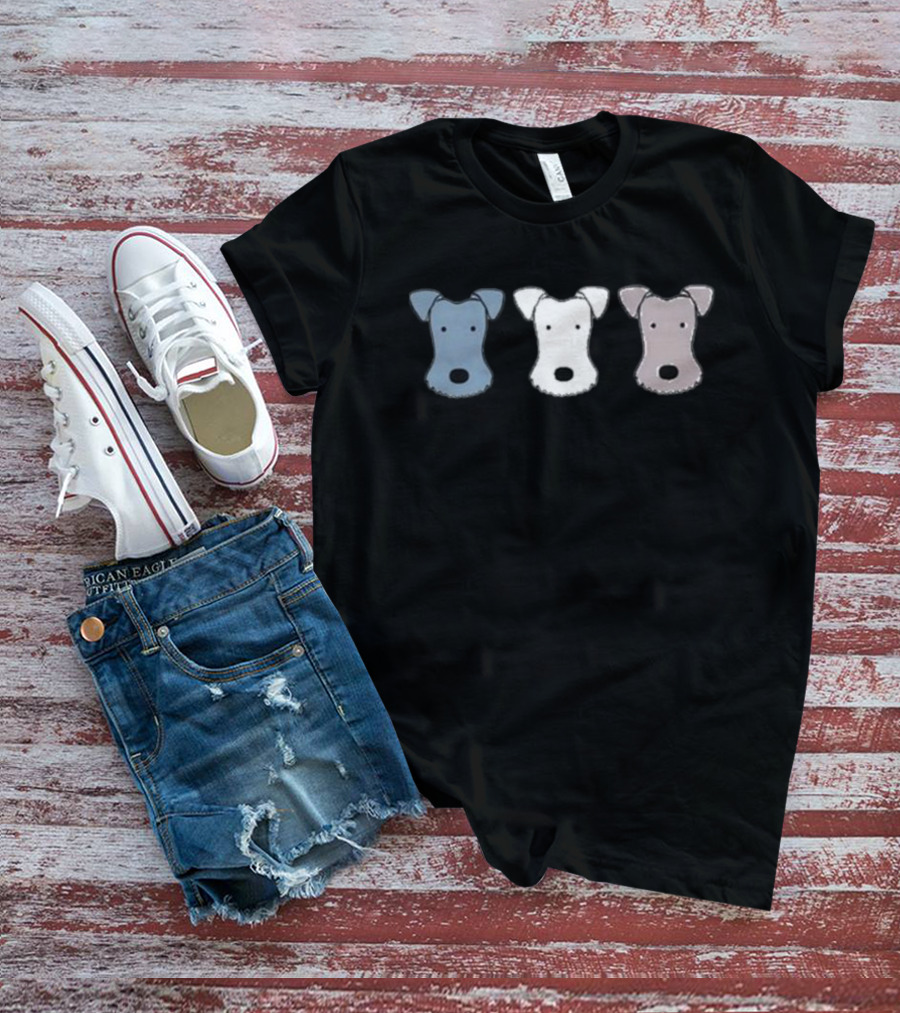 Bemorebob Foxy Fox Terrier Trio T-Shirt