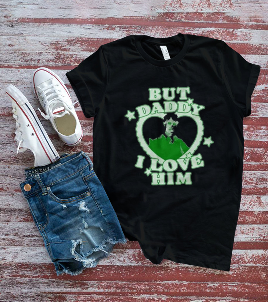 But Daddy I Love Him Draco Malfoy Heart Stars Green Text T-Shirt
