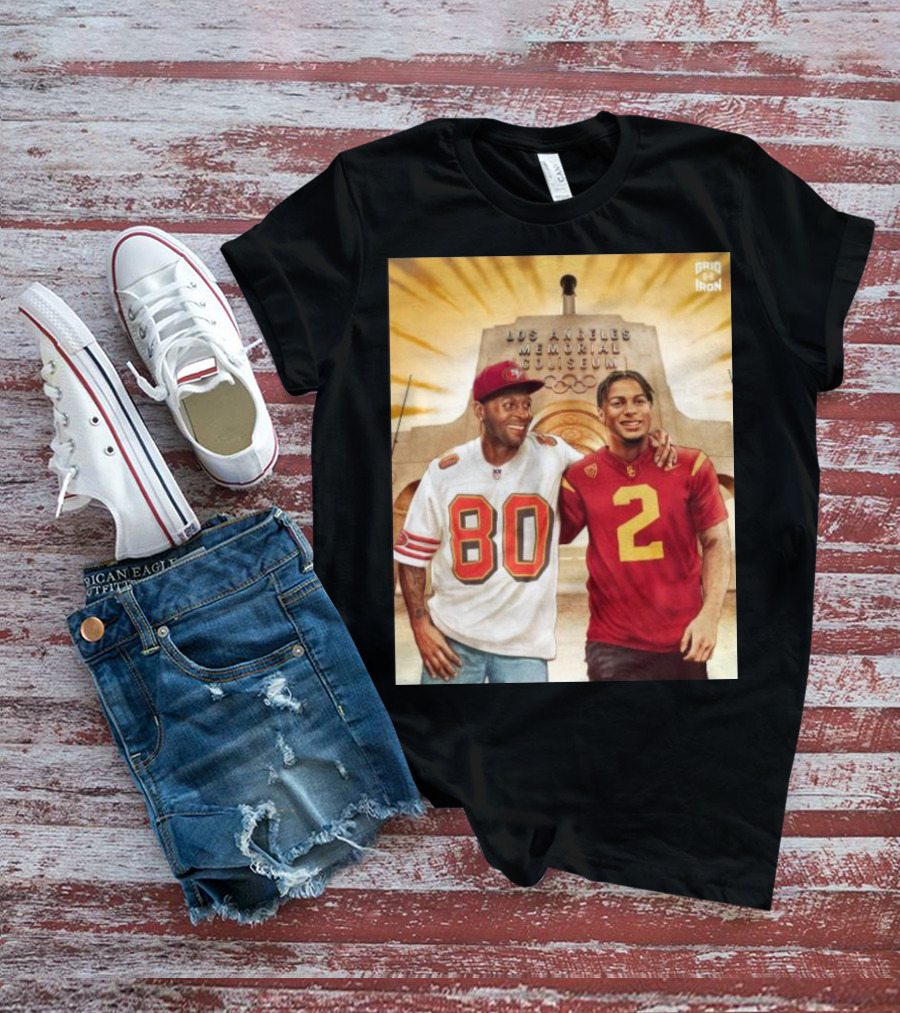 Gridiron Los Angeles Memorial Coliseum Football Legacy 80 2 T-Shirt