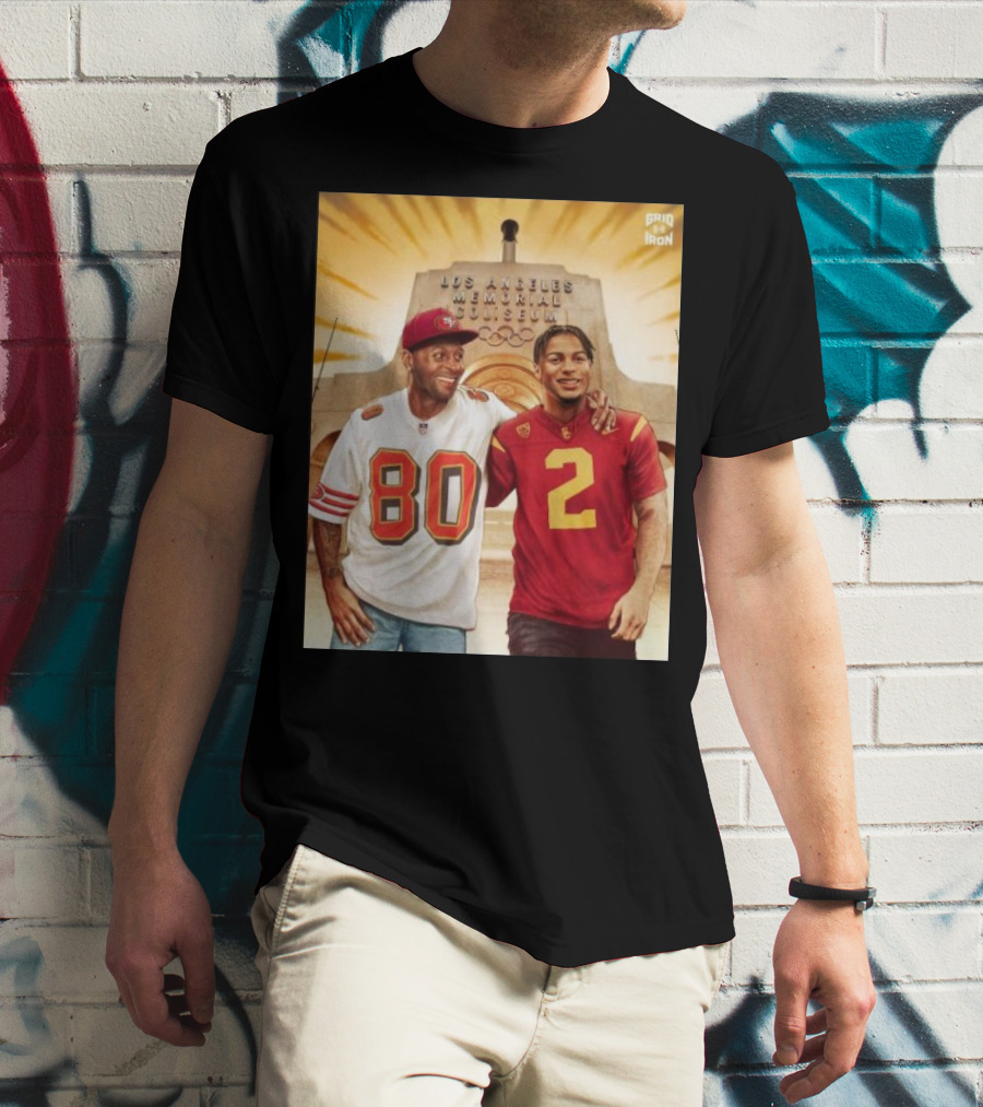 Gridiron Los Angeles Memorial Coliseum Football Legacy 80 2 T-Shirt