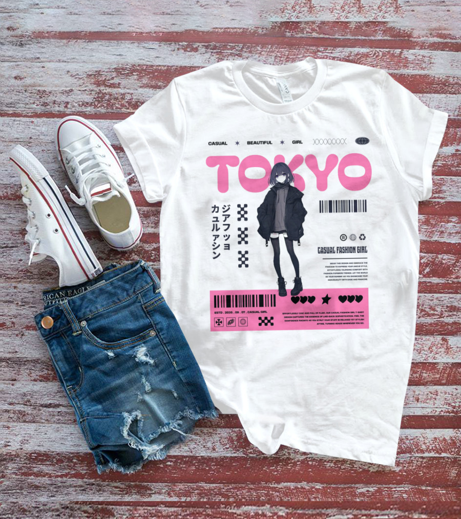 TOKYO Casual Beautiful Girl 2035 T-Shirt