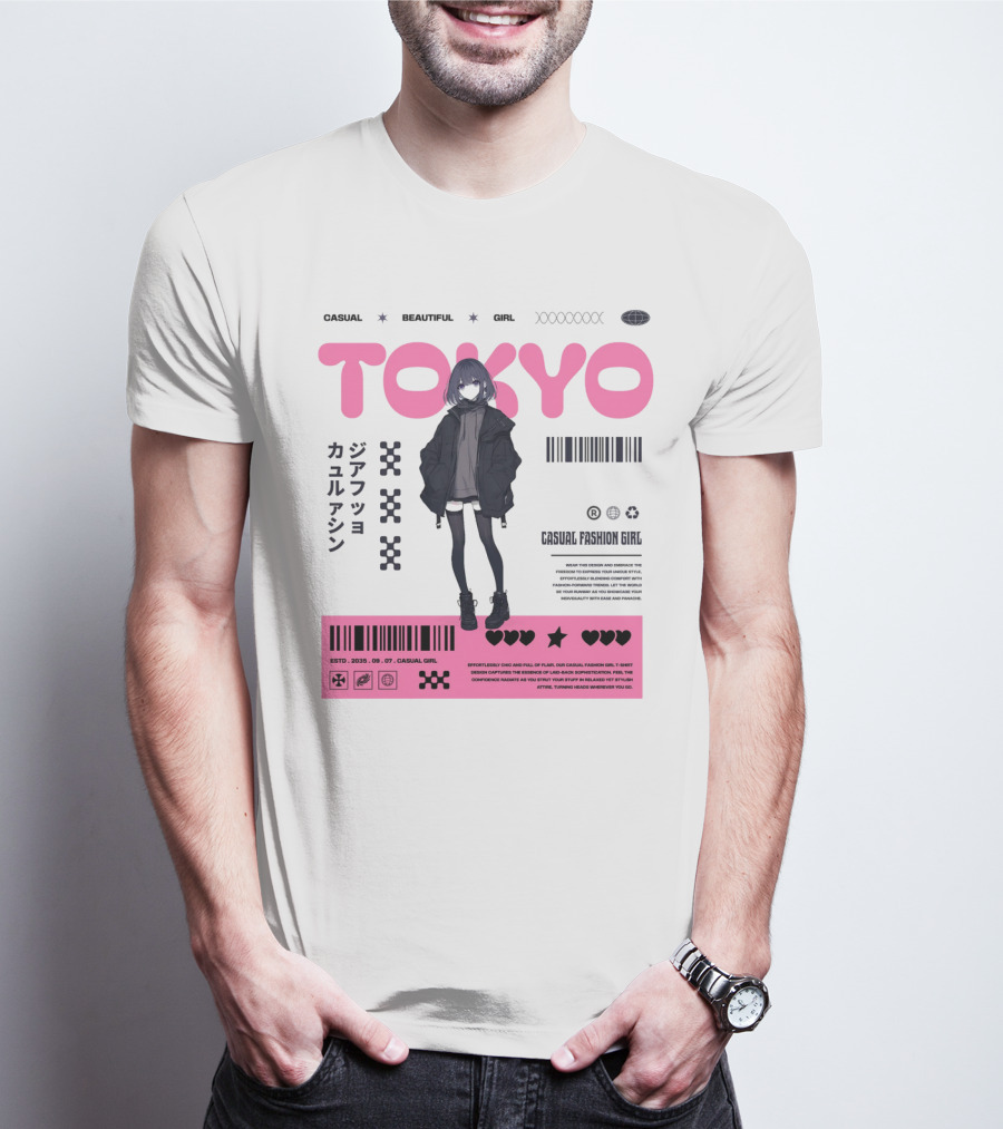 TOKYO Casual Beautiful Girl 2035 T-Shirt