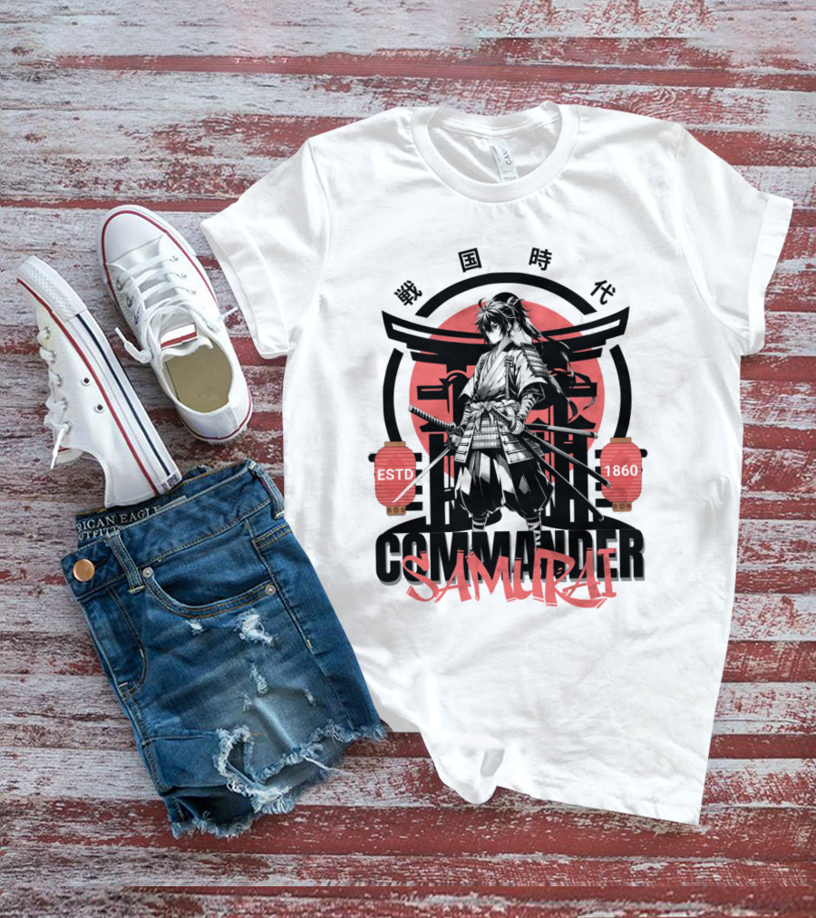 Commander Samurai ESTD 1860 Sengoku Jidai T-Shirt