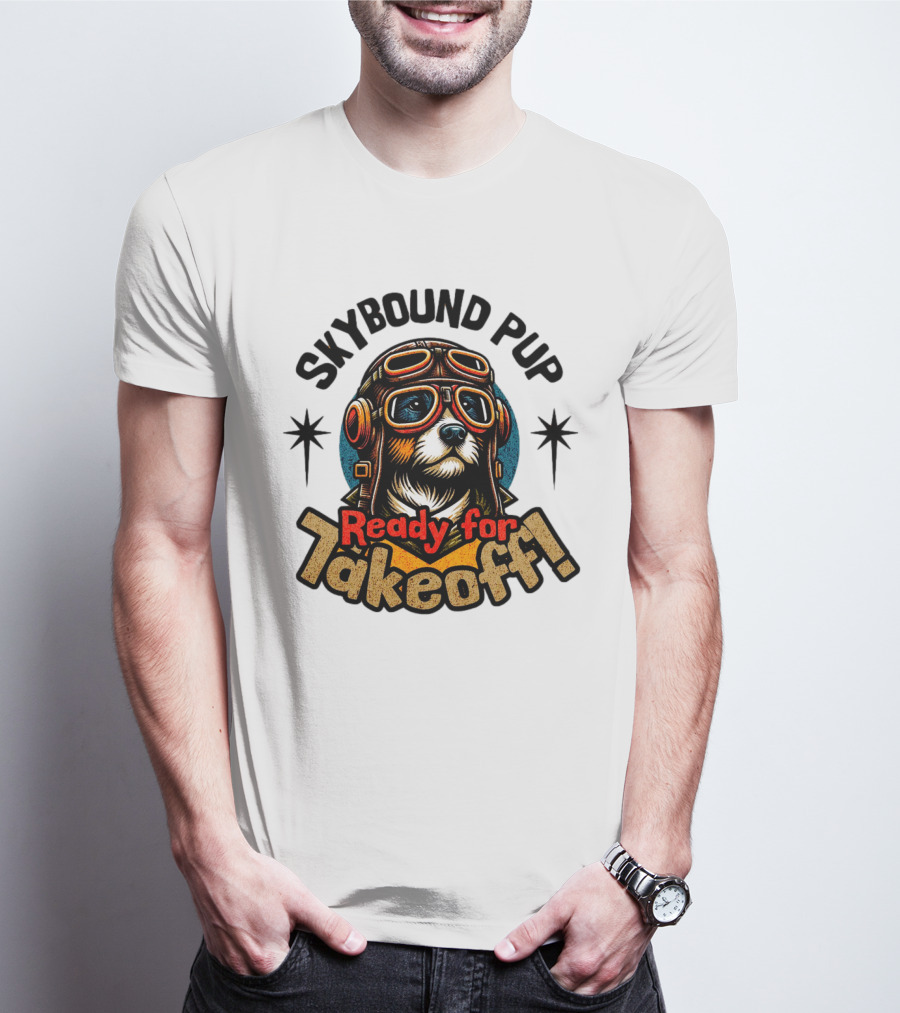 Skybound Pup Ready For Takeoff T-Shirt