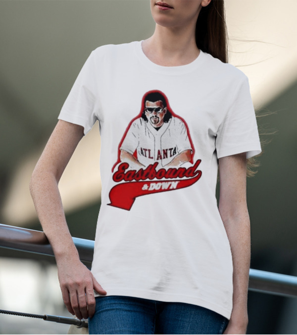 Atlanta Eastbound And Down Retro Baseball T-Shirt
