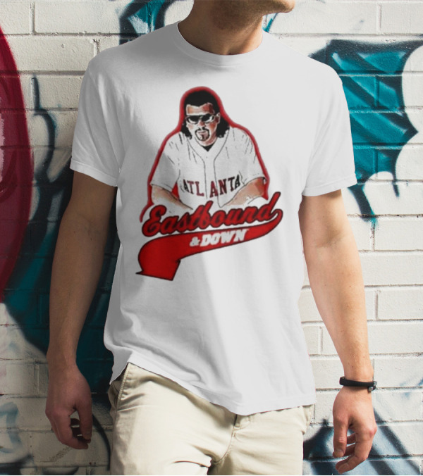 Atlanta Eastbound And Down Retro Baseball T-Shirt