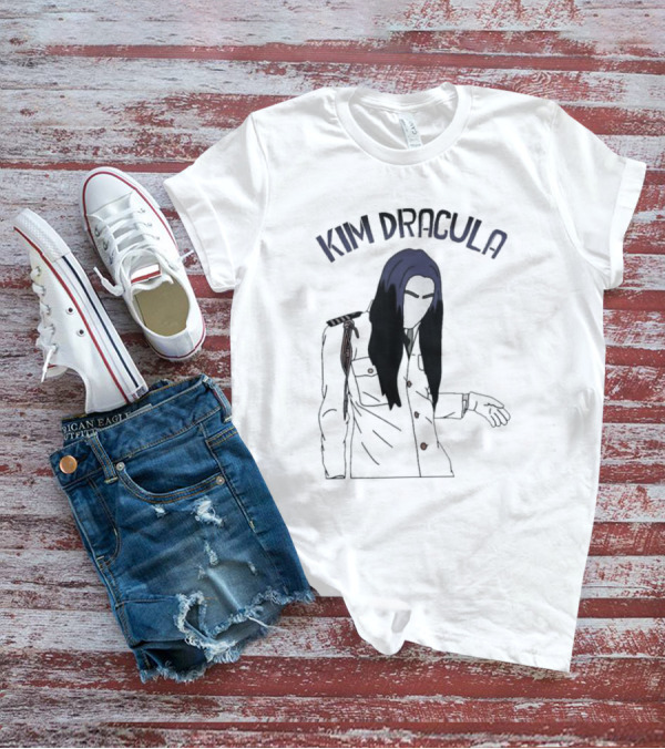 Kim Dracula Mysterious Long-Haired Figure In Military Jacket T-Shirt