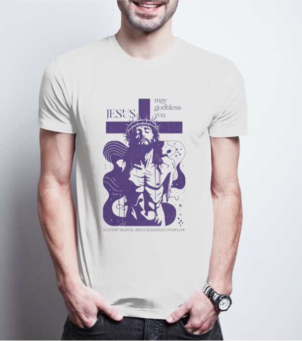 Jesus Vintage May God Bless You In Every Season Jesus Blessings Overflow T-Shirt
