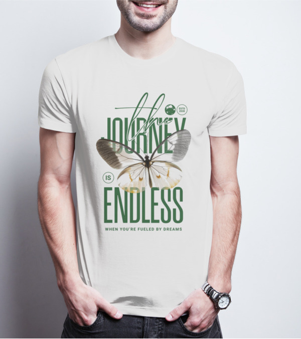 The Journey Is Endless Elegant Butterfly When You're Fueled By Dreams T-Shirt