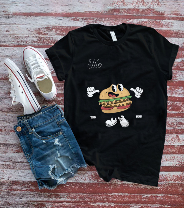 The Smile Motion Happy Bites Burger Mascot T-Shirt