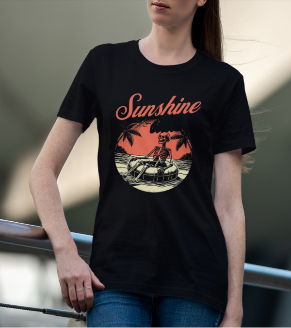 Sunshine State Skeleton Vacation Beach Club T-Shirt