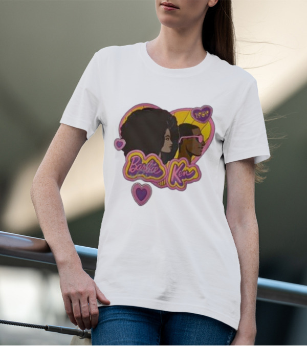 Barbie Ken 1959 New Movie Retro Heart Icons T-Shirt