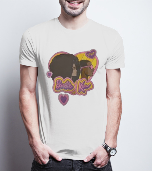 Barbie Ken 1959 New Movie Retro Heart Icons T-Shirt