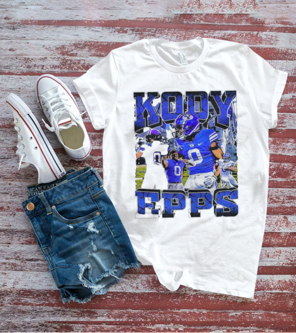 Kody Epps BYU Cougars Football Player Blue Uniform T-Shirt