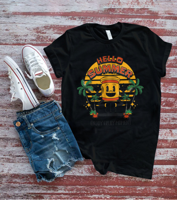 Hello Summer Mascot Enjoy Every Moment T-Shirt