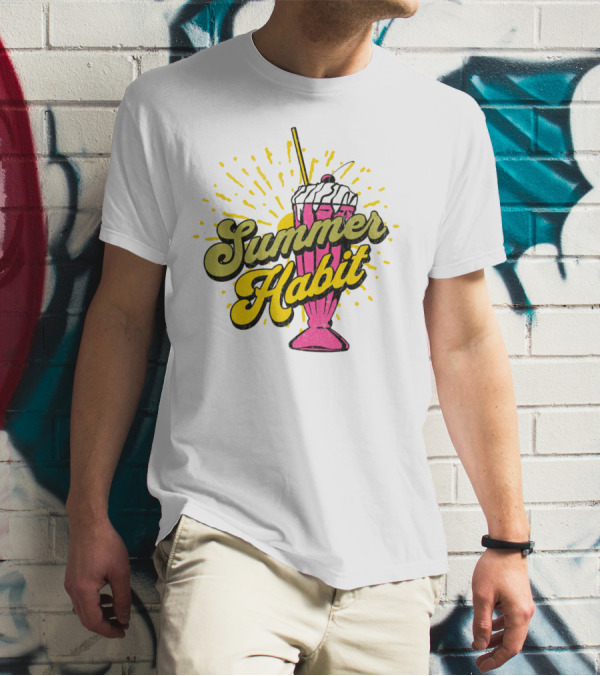 Summer Habit Vibrant Milkshake Burst T-Shirt