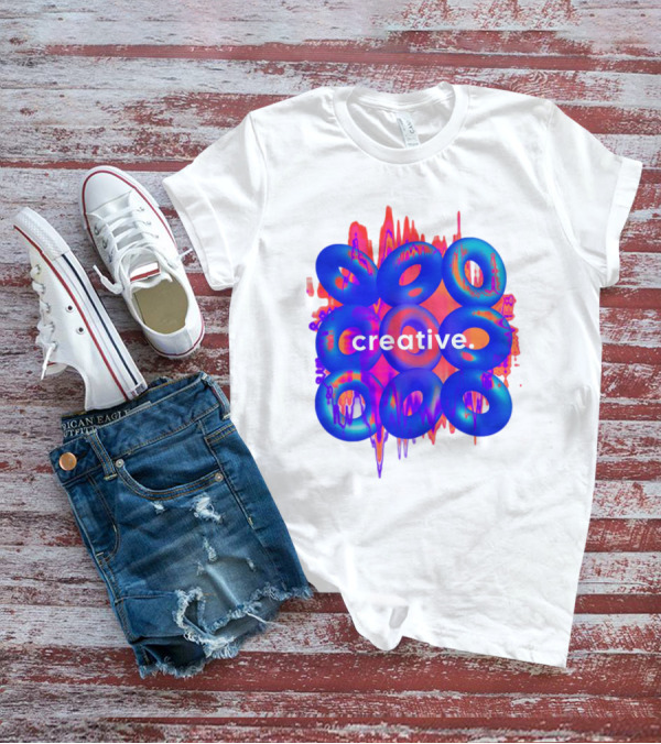 Creative Vivid Rings With Abstract Waveforms T-Shirt