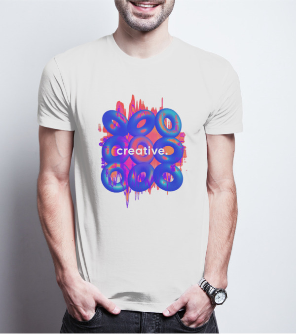 Creative Vivid Rings With Abstract Waveforms T-Shirt