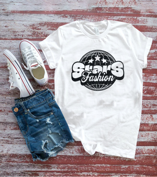 Stars Fashion Retro Globe Three Stars T-Shirt