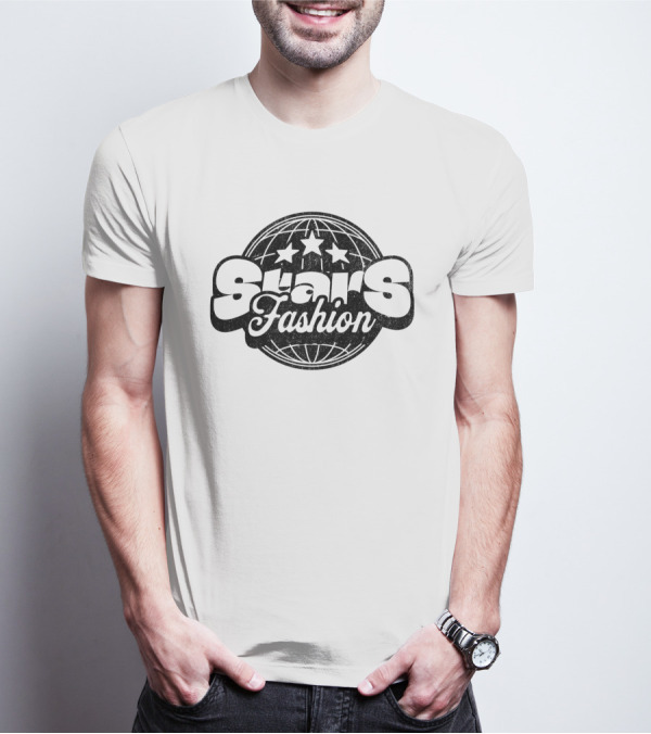 Stars Fashion Retro Globe Three Stars T-Shirt