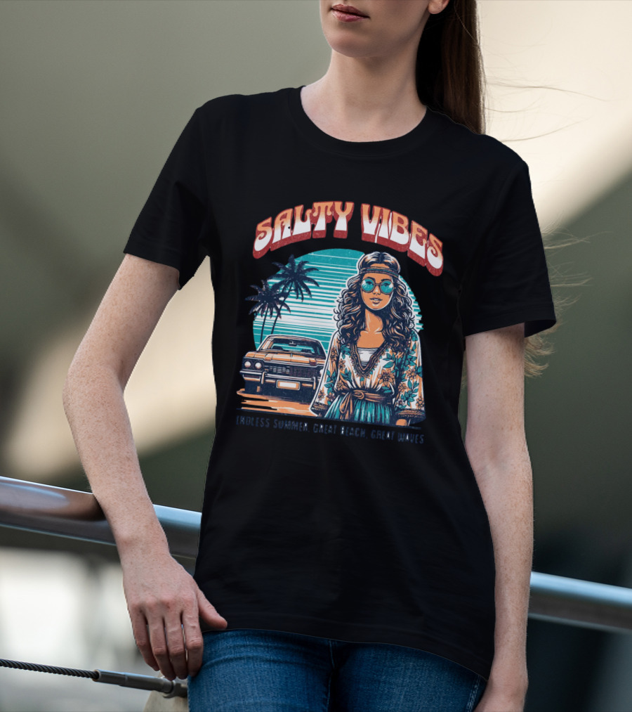 Salty Vibes Endless Summer Great Beach Great Waves T-Shirt