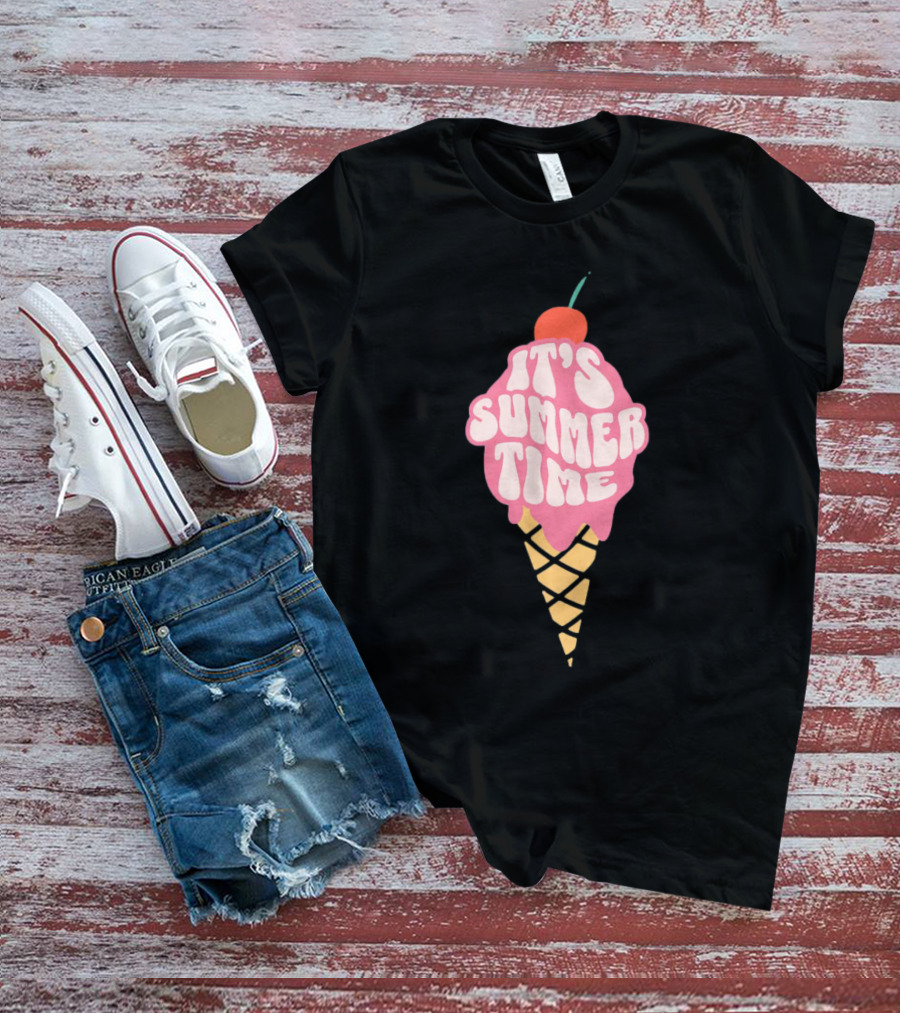 It’s Summer Time Cherry Ice Cream Cone T-Shirt