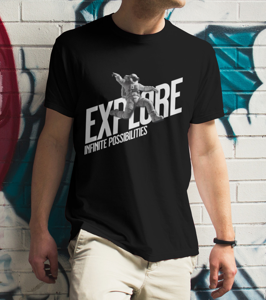 Explore Infinite Possibilities Astronaut T-Shirt