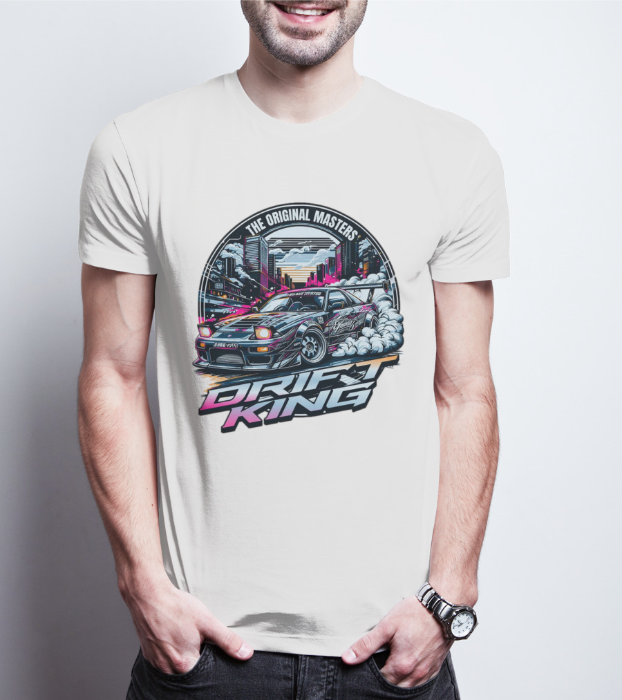 The Original Masters Drift King Vintage Street Racing Car Scene T-Shirt