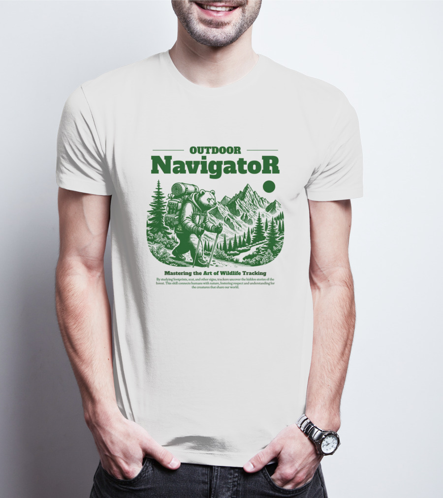 OUTDOOR Navigator Mastering The Art Of Wildlife Tracking T-Shirt