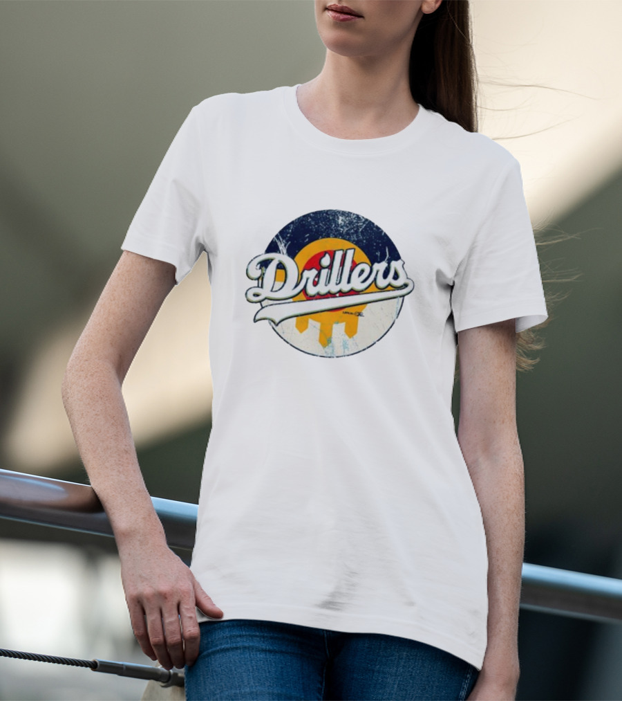 Drillers Retro Circle Logo T-Shirt