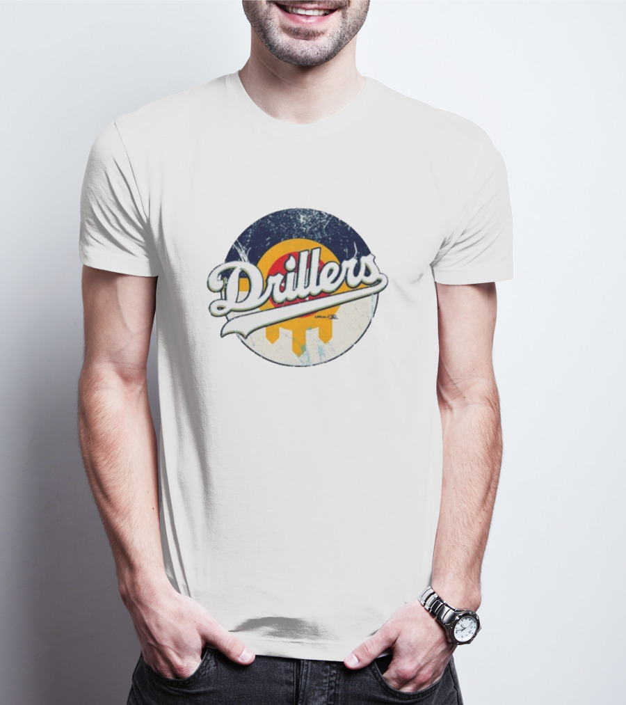 Drillers Retro Circle Logo T-Shirt