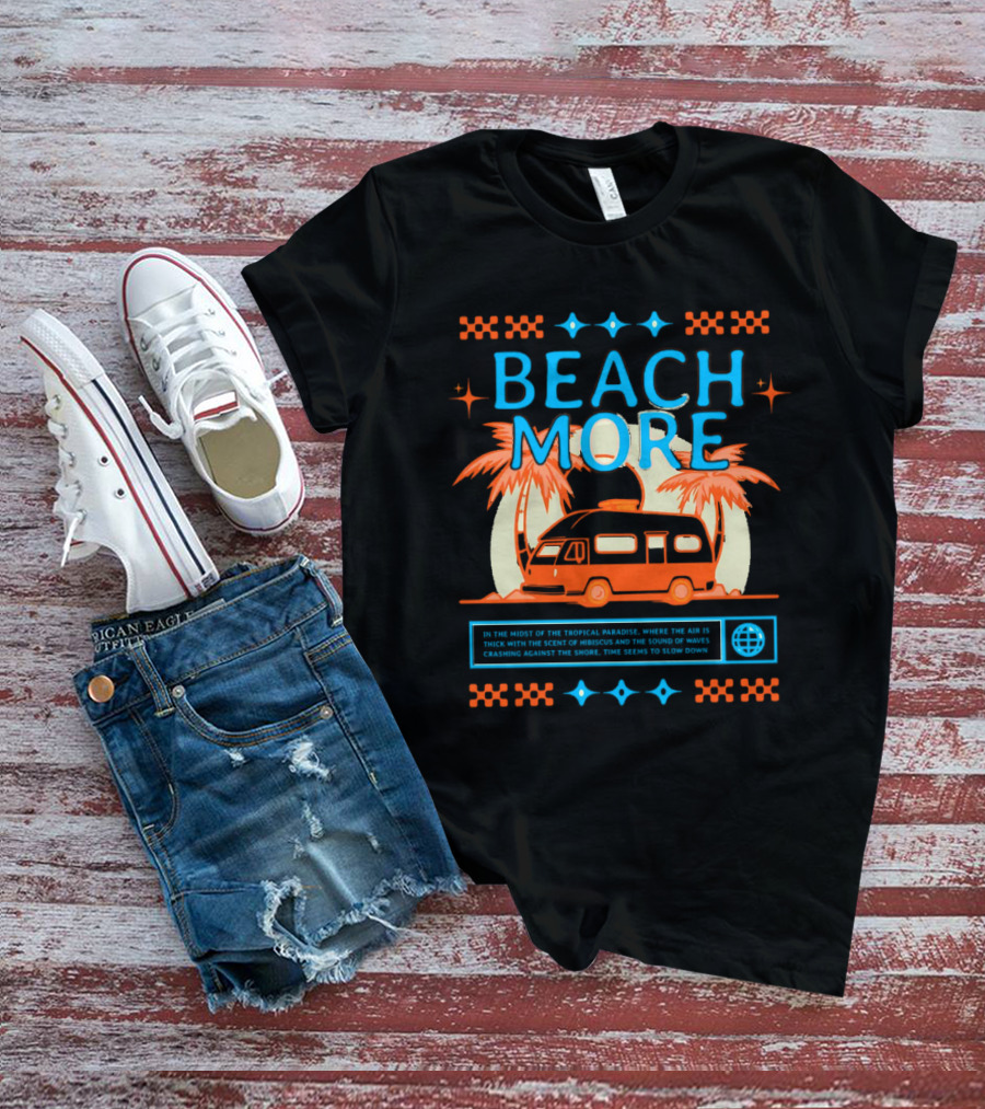 BEACH MORE Tropical Paradise Camper Adventure T-Shirt