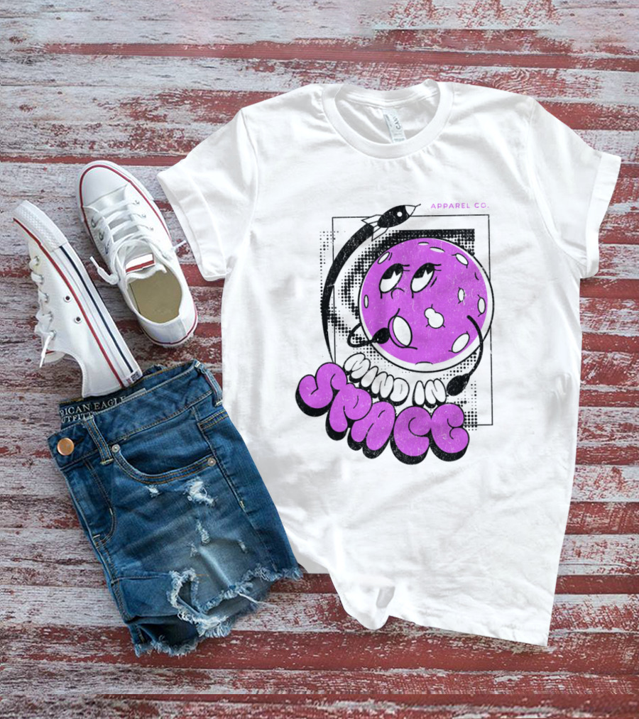 Mind In Space Apparel Co Cartoon Typographic Streetwear T-Shirt