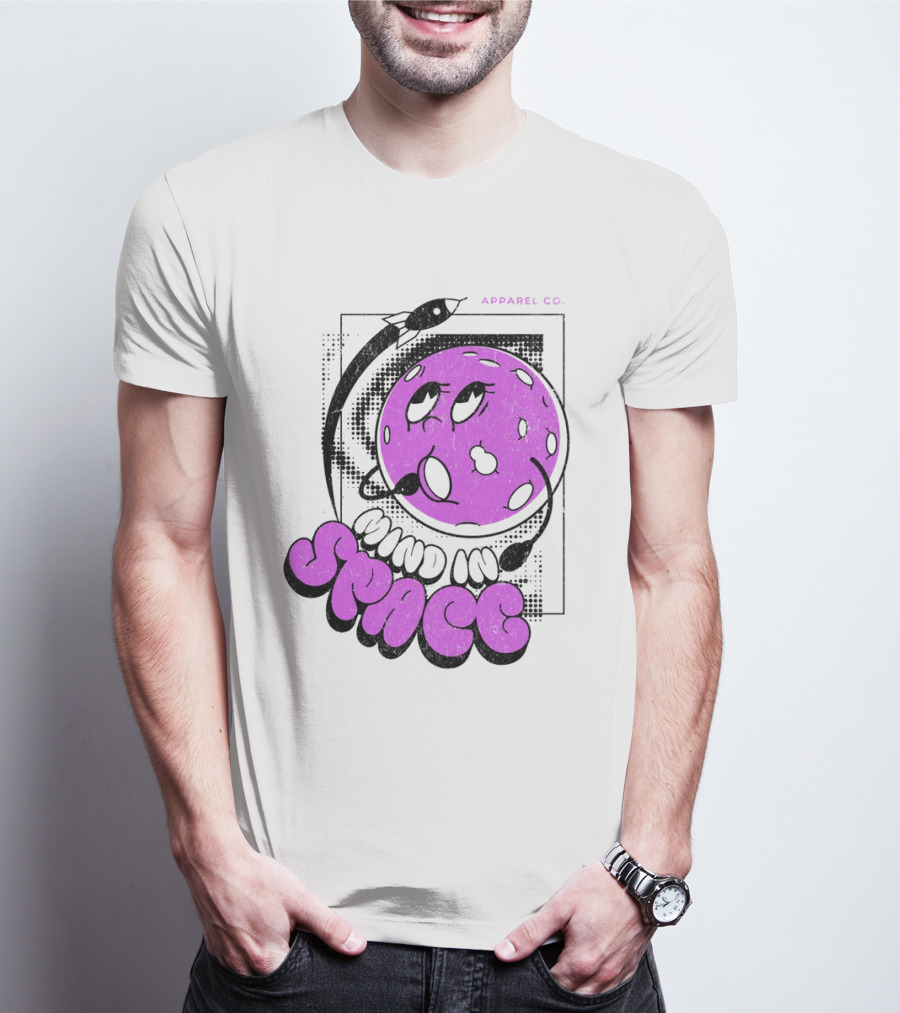 Mind In Space Apparel Co Cartoon Typographic Streetwear T-Shirt