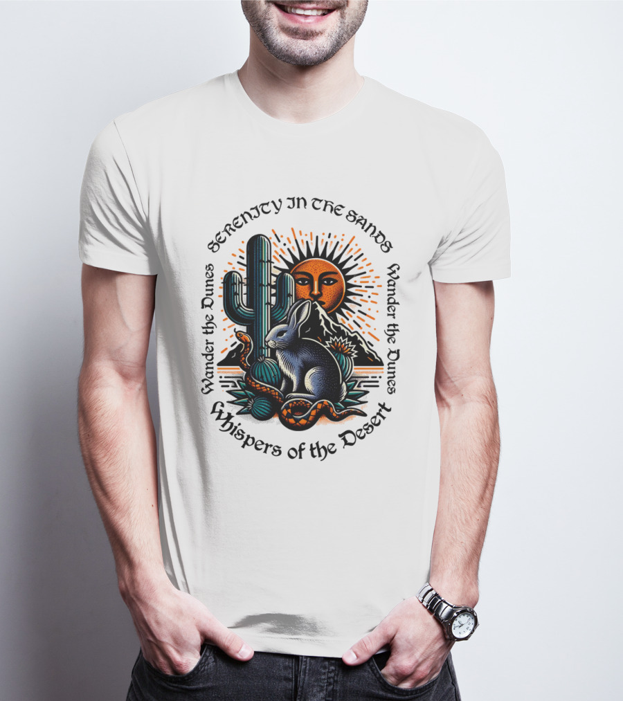 Serenity In The Sands Whispers Of The Desert Wander The Dunes T-Shirt