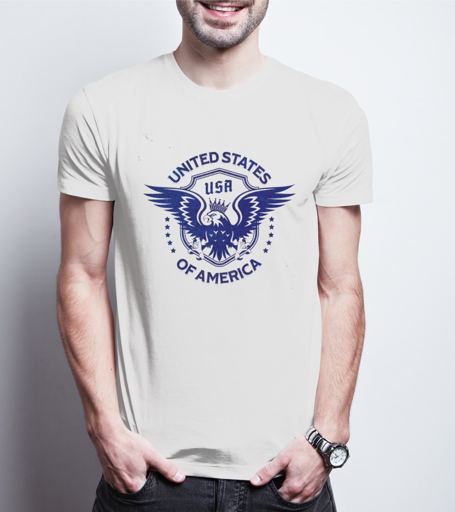 USA United States Of America Crowned Eagle Emblem T-Shirt